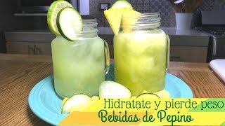 Agua de pepino y piña para perder peso  Cocina de Addy [upl. by Conway]