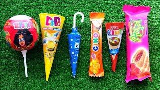 Satisfying video Asmr Lollipops candy and chocolate gummy candy and Unboxing video [upl. by Henka]