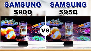 Samsung S90D  OLED TV vs Samsung S95D  OLED TV  Samsung TVs at CES 2024 [upl. by Yanej]