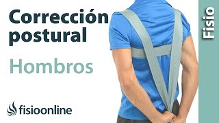 Ejercicio de corrección postural con cincha para hombros adelantados y espalda encorvada [upl. by Kronfeld]