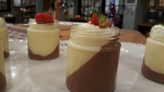 Receta dulce mousse de chocolate y garrapiñadas de almendras [upl. by Shulman]