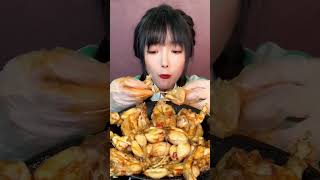 chinese food mukbang spicy frog asmreating asmreating mukbangeatingsound shorts shortvideo [upl. by Lielos]