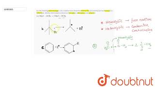 For the following bond cleavages use curvedarrow to show the electron flow and classify each a [upl. by Royal]