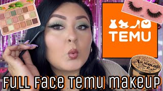 FULL FACE TEMU MAKEUP  EVERYTHING UNDER 500 PT2 [upl. by Hasan]