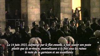 Remise des calots aux Invalides 11 Citation du Sous Lieutenant Pol Lapeyre [upl. by Ahders446]