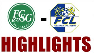 St Gallen  FC Luzern 23 Highlights  Swiss Super League 202425 [upl. by Ivor787]