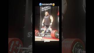 500kg Deadlift by Hall☠️😱shortvideos trending eddiehall worldstrongestman viralvideo ytviral [upl. by Mehala]