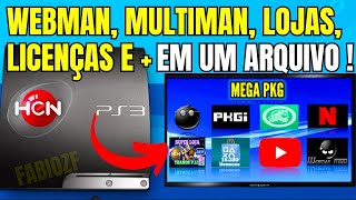 COMO INSTALAR WEBMAN MULTIMAN 15 MIL LICENÇAS LOJAS E MAIS DIRETO DO PS3 HEN 490  2024 [upl. by Nylla]