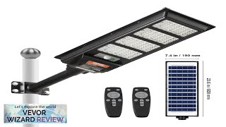 VEVOR 400W Solar Street Light 800LM LED Solar Flood Lights Outdoor Review [upl. by Adnoek]