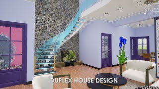 3d home design  duplex house design 2020  3 bedroom duplex house design [upl. by Ennaitsirhc]