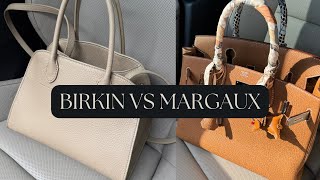 HERMES BIRKIN VS THE ROW MARGAUX  FULL COMPARISON  GIRLGONELUX [upl. by Sybilla]