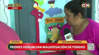 Padres denuncian malversación de fondos en un colegio en Luque [upl. by Zena165]