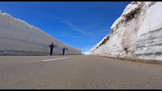 Oberalp Pass Switzerland  Car ride in HUGE 15 FEET SNOW ON SUMMIT [upl. by Maighdlin619]