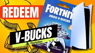 Redeem Fortnite VBucks Gift Card for PlayStation [upl. by Vaenfila869]