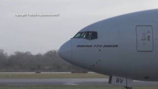 Emirates 777300ER LANDING 23R  MAN [upl. by Larissa]