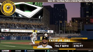 MLB THE SHOW 24  San Diego Padres vs Detroit Tigers  Game 142 [upl. by Doloritas]