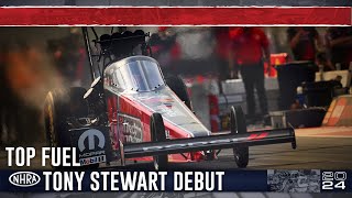 Tony Stewart makes Top Fuel debut [upl. by Oilime]