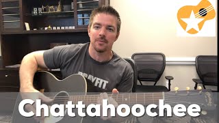 Chattahoochee  Alan Jackson  Beginner Guitar Lesson [upl. by Enohs]