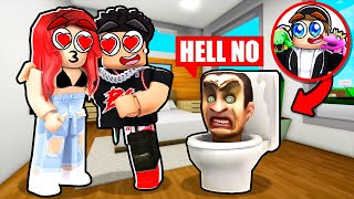 pretending to be SKIBIDI TOILET to SPY on ROBLOX ODERS Brookhaven RP [upl. by Stefano967]