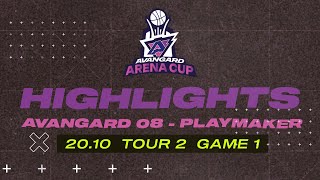 HighlightTour2Game 1AVANGARD 08 vs PLAYMAKER201024 [upl. by Siloum]