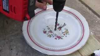 Tuto Comment percer de la porcelaine sans casse  How to drill porcelain without breaking [upl. by Rrats]