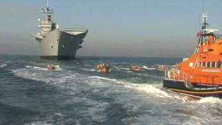 HMS Ark Royal and the RNLI [upl. by Htezzil105]