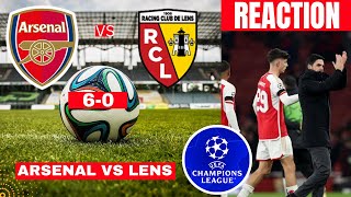 Arsenal vs Lens 60 Live Champions League Football UCL Match Score Highlights reaction Gunners [upl. by Zetnahs]