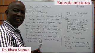 Eutectic mixtures By Dr Bbosa Science [upl. by Coney160]