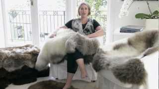 Natural Black New Zealand Sheepskin Rugs from GorgeousCreaturescomau [upl. by Allisan]