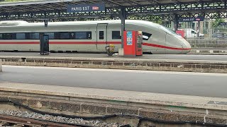 Arrivée TGV ICE 🇩🇪 9556 de Francfort [upl. by Rusticus]