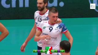 Earvin Ngapeth KNOCKED OUT Nikola Jovovic [upl. by Briant]