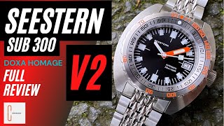 V2 Seestern SUB 300 Doxa Homage watch Full Review What’s new and how does it compare HD [upl. by Hemphill]