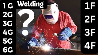 Types of Welding Positions  1G 2G 3G 4G 5G 6G amp 1F 2F  3F 4F [upl. by Anaya38]