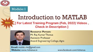 Lecture1 Introduction to MATLAB in HindiUrdu [upl. by Yrrol]