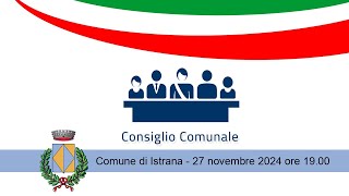 Consiglio comunale 27 novembre 2024 [upl. by Olgnaed]