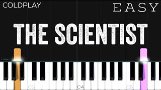 Coldplay  The Scientist  EASY Piano Tutorial [upl. by Ecnahs]