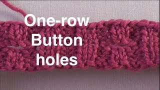 One Row Buttonholes  Technique Tuesday [upl. by Itnuahsa]