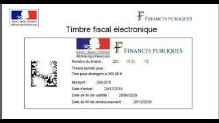 Comment acheter un timbre fiscal en ligne [upl. by Arerrac916]