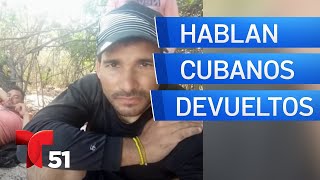 Reaccionan cubanos que fueron deportados a la isla desde EEUU [upl. by Napoleon403]