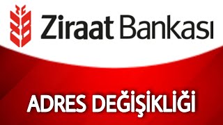 Ziraat Bankası Mobil Adres Değişikliği Adres Güncelleme [upl. by Basile]