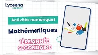 1ère année secondaire  Mathématiques  activités numériques [upl. by Abrahan294]