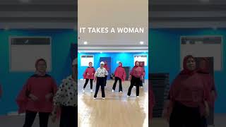 It Takes A woman Line Dance fajerolinedance linedancejember linedancelover [upl. by Athalie]