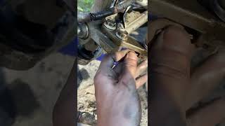 Cotter pin install to brand new tie rod end on my Yamaha Blaster [upl. by Hulbig]