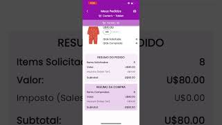 11  Exemplos de todos os status de pedidos no APP do Shop2Pack [upl. by Lally]