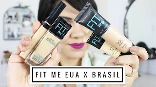 Linha Fit Me Maybelline EUA x Brasil  Tem Diferença [upl. by Iroc]