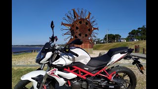 Prueba  Review Benelli TNT 150i Recorrido y Sonido [upl. by Nylzor]