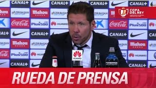 Simeone quotEl partido terminó en el primer tiempoquot [upl. by Refotsirk975]