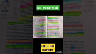 Cell the unit of life important ncert highlights  biology viral educational neet ytshorts [upl. by Buzz]