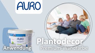 Premium Wandfarbe Plantodecor® mit biogenem Bindemittel I AURO [upl. by Auqinat]