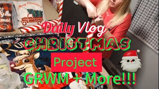 Crockpot Sauerkraut amp Kielbasa  GRWM  Christmas Project Daily Vlog [upl. by Nimrac]